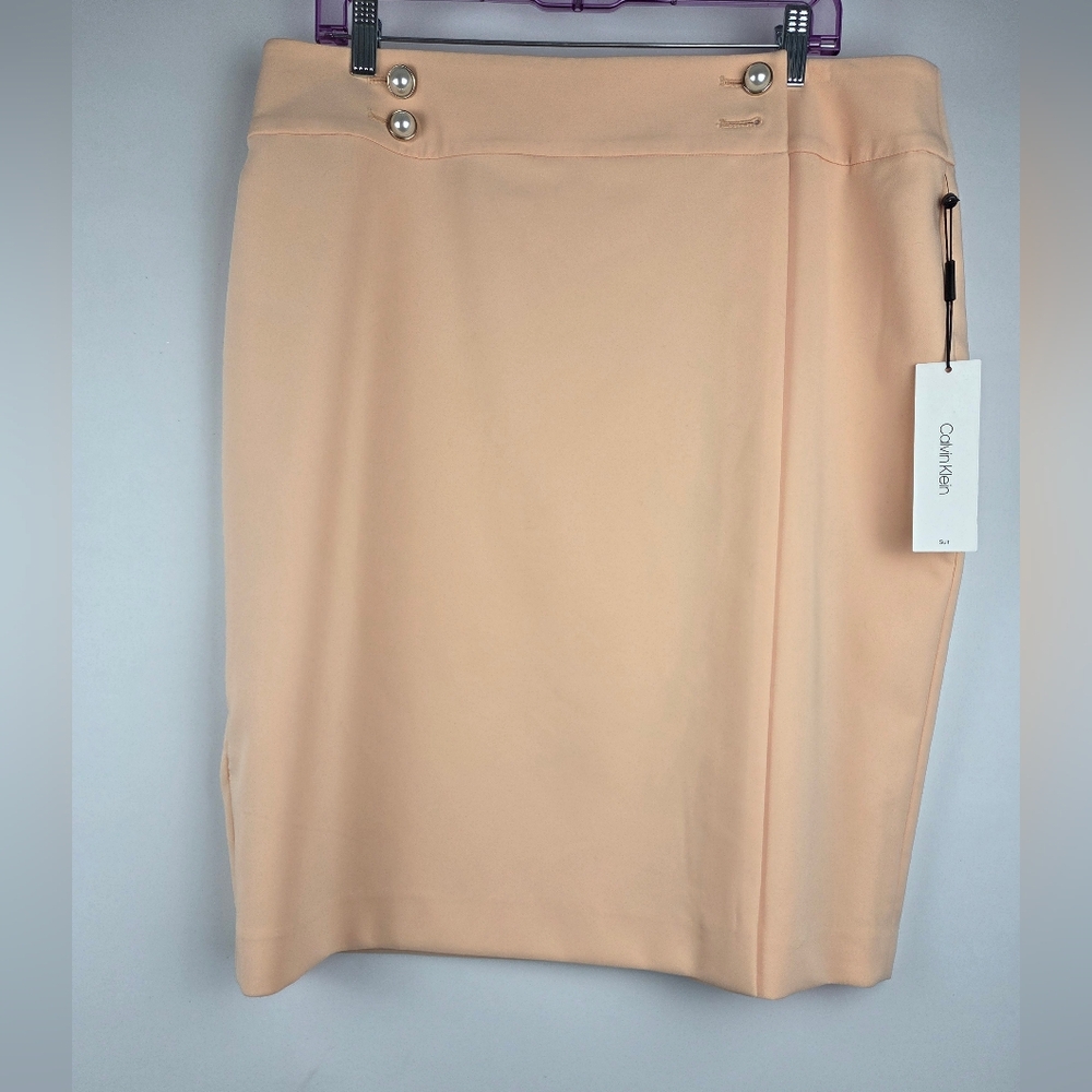 Calvin Klein Wrap  Peach Skirt Size 16